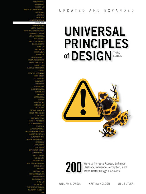 Title details for Universal Principles of Design, Updated and Expanded by William Lidwell - Available